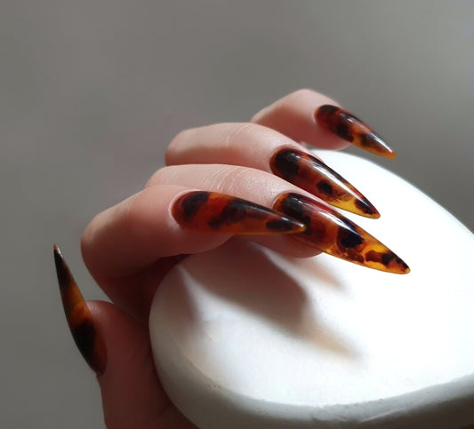 Jelly Amber Press on Nails