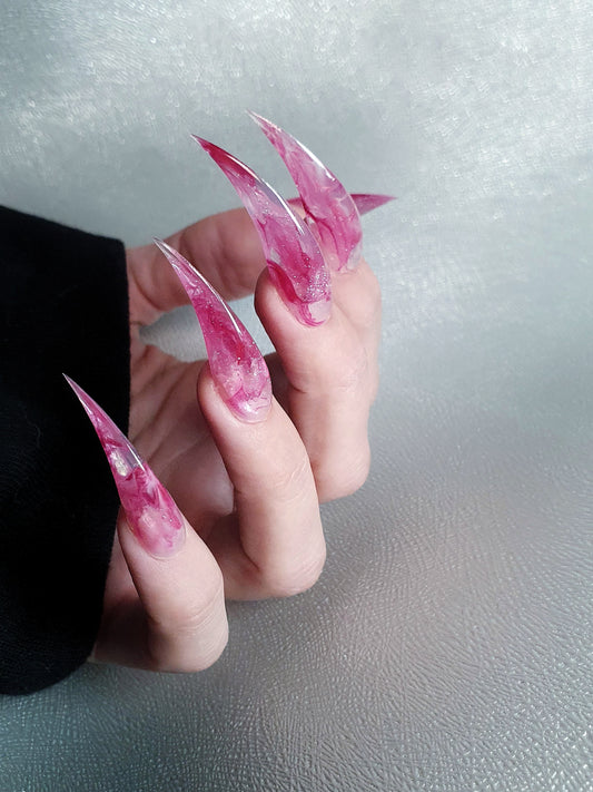 Extra Long Amorphous Witch Claws Press on Nail