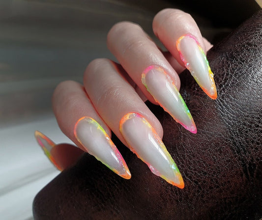 Milky White Long Stilettos