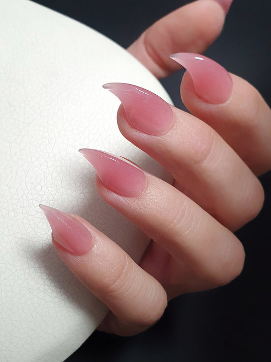 Pink Short Claw Press on Nails