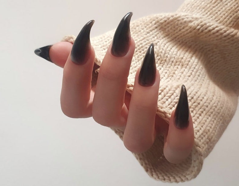 Black Werewolves clows, Werewolf Nails, Claw press on nails