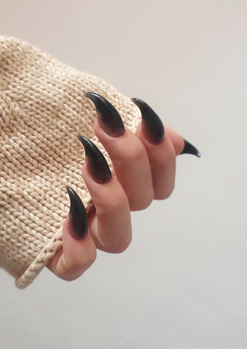 Black Werewolves clows, Werewolf Nails, Claw press on nails