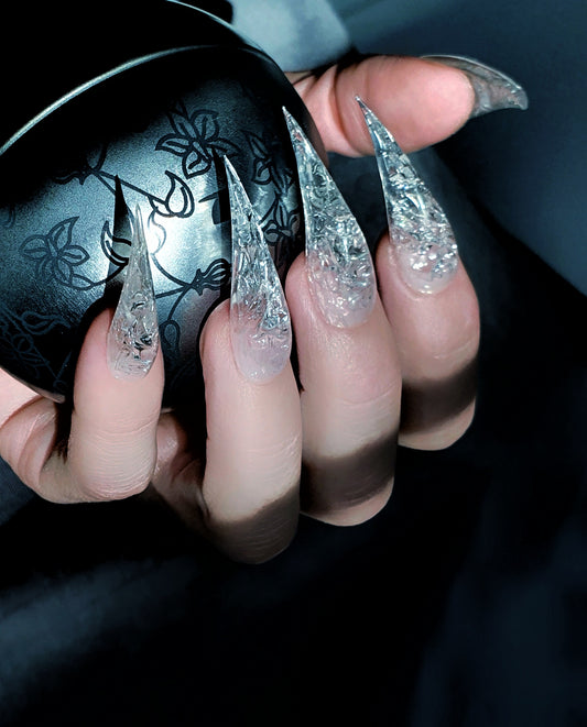 Dazzling Ice Claw Press on nails