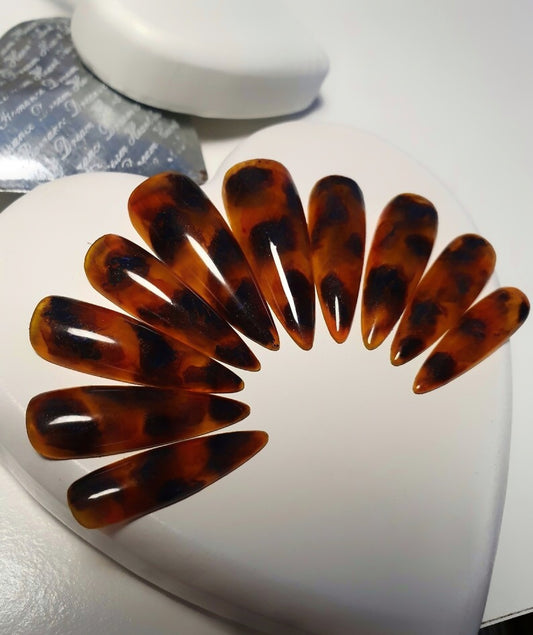 Jelly Amber Press on Nails