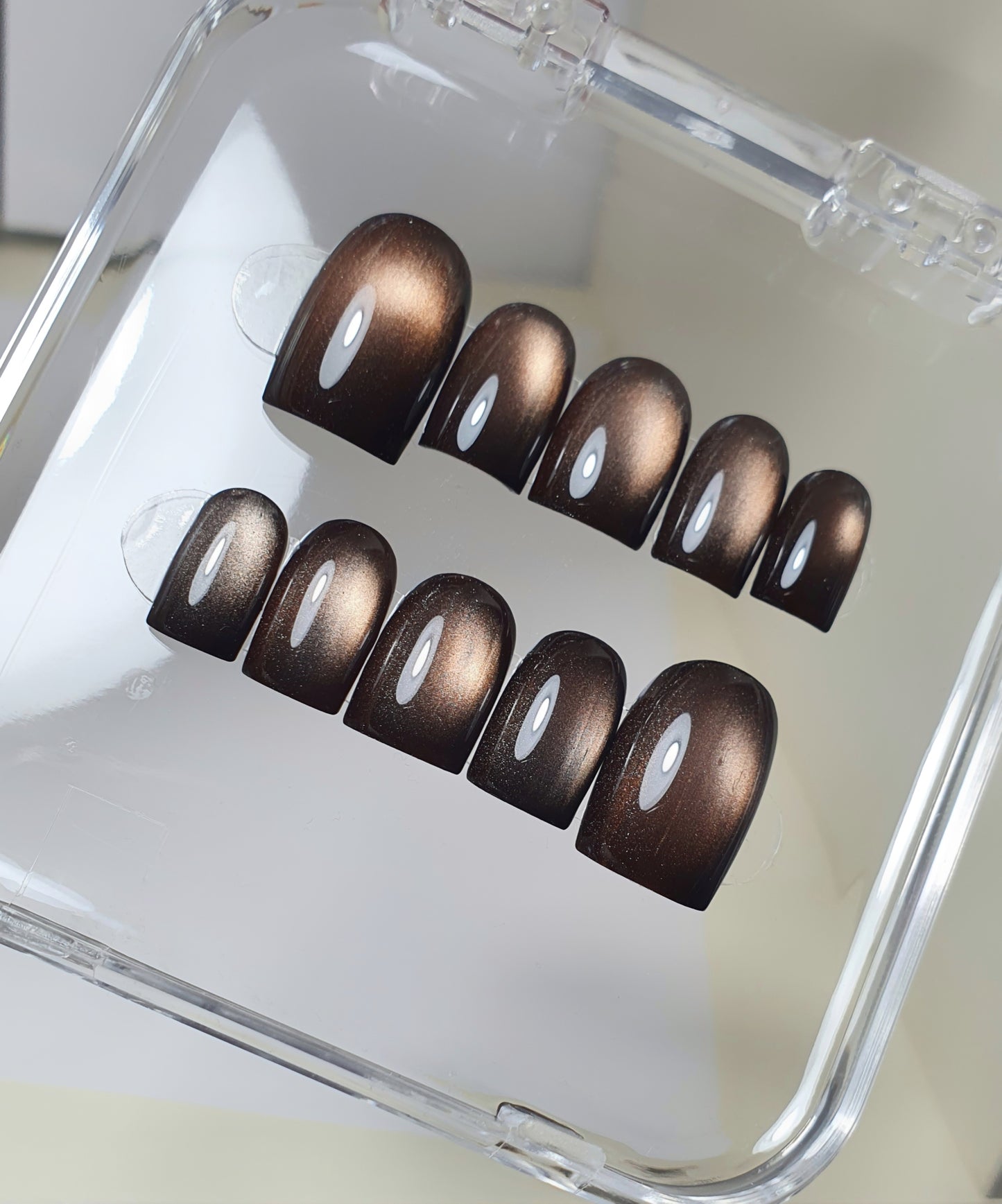 Magnetic Cat Eye Black Nails