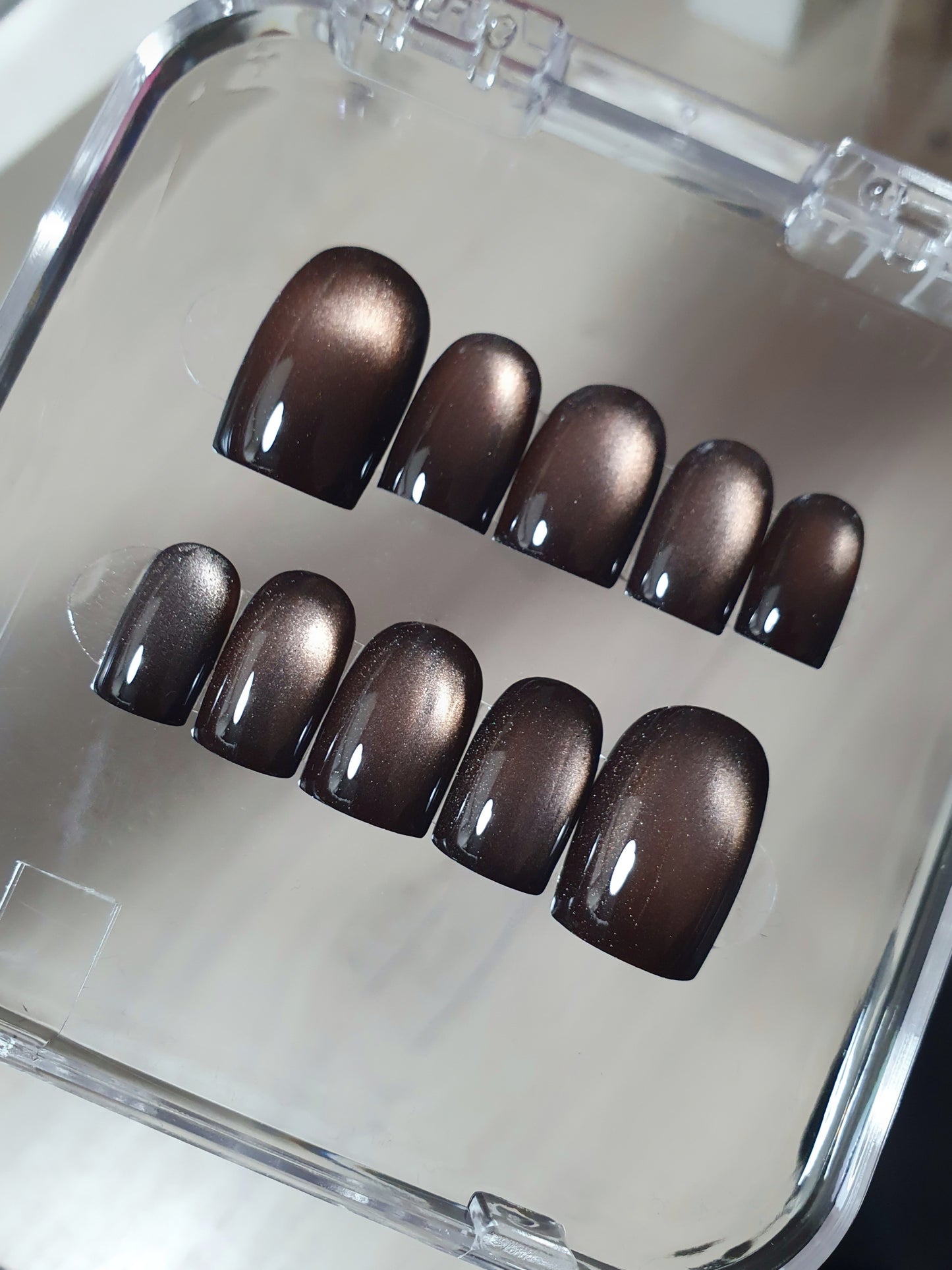 Magnetic Cat Eye Black Nails