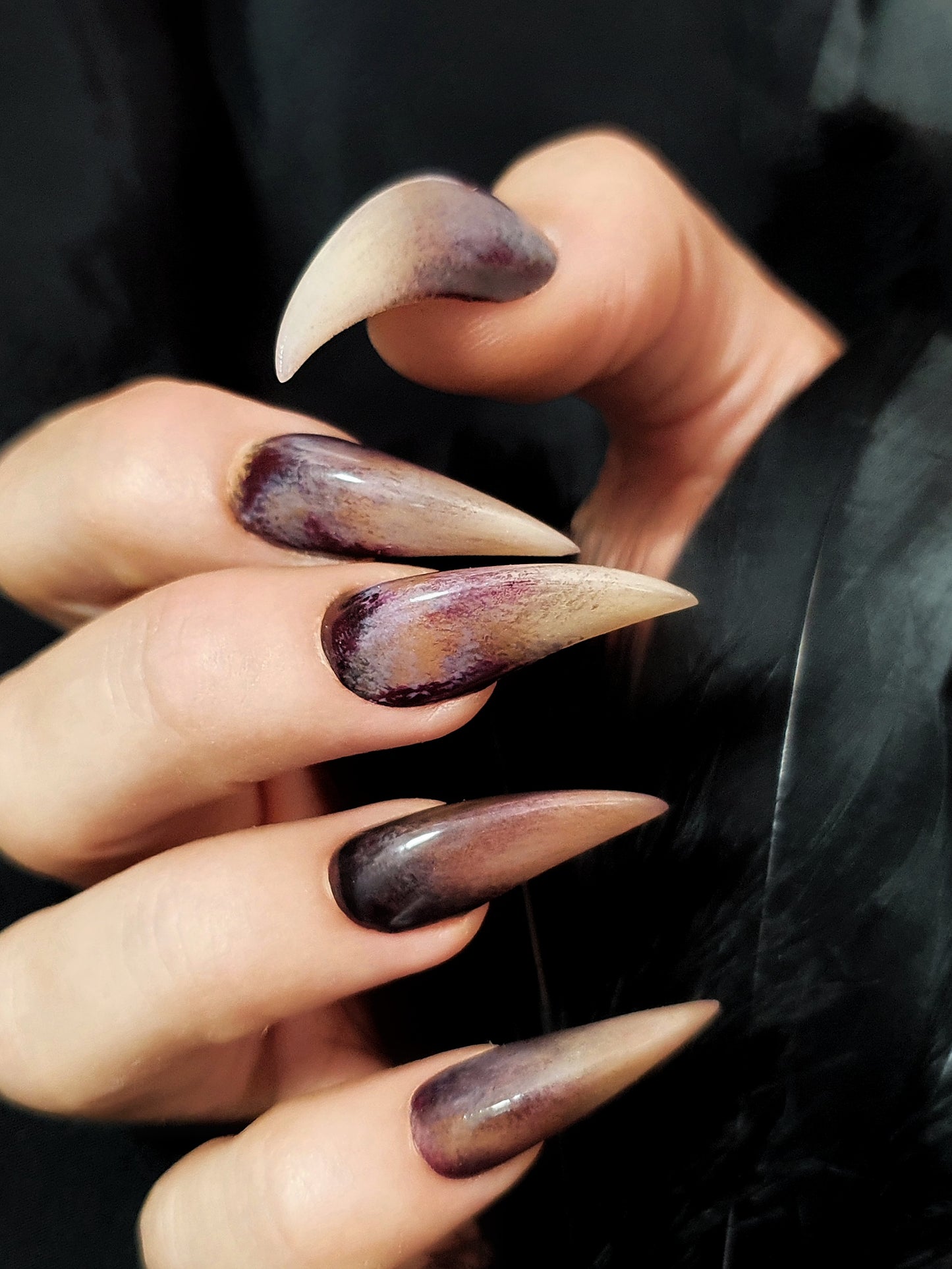 Witch's claws, Claw press on nails, Claw nails, Long Claw Nails
