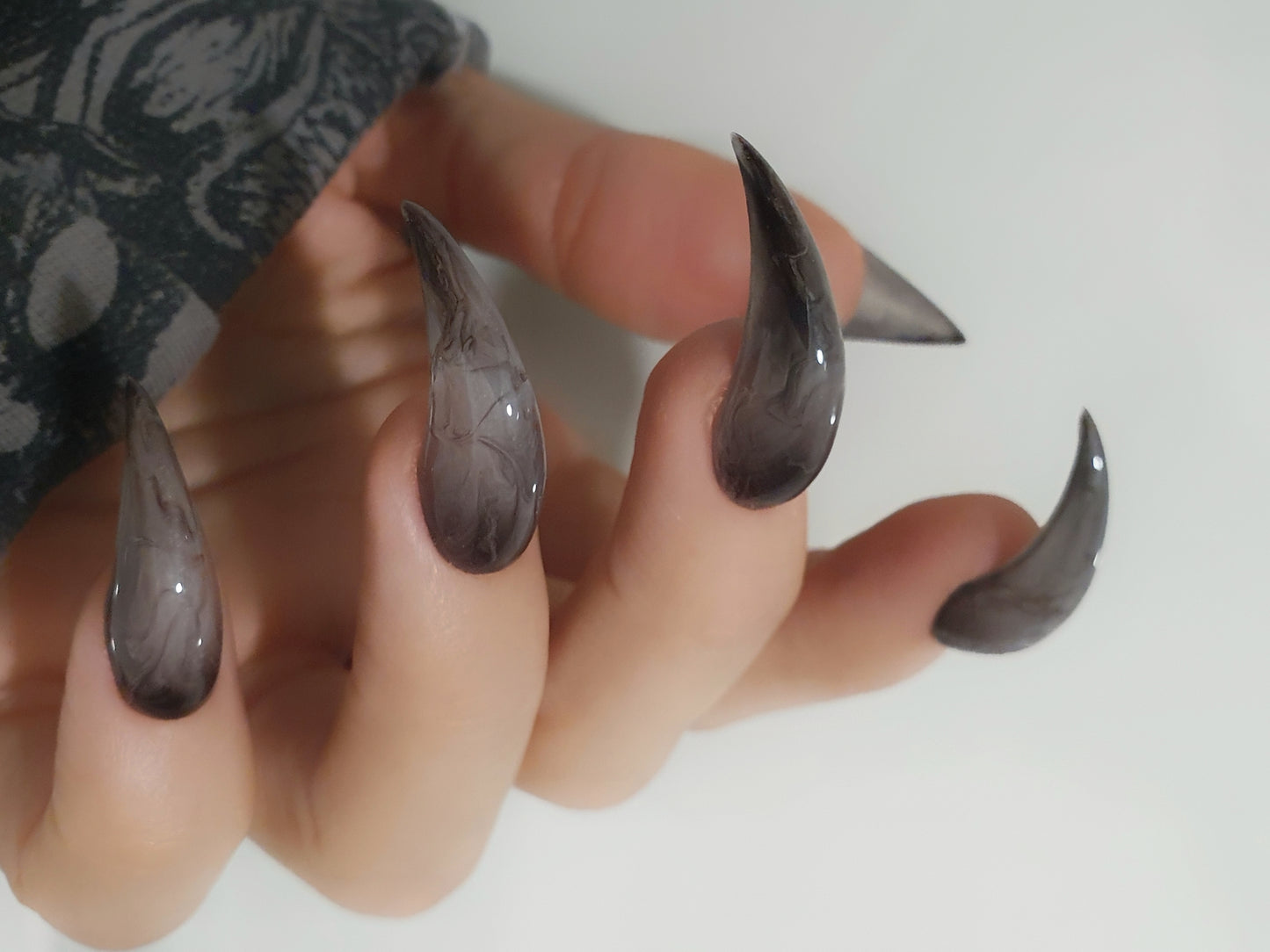 Black Witch Claw Press On Nails