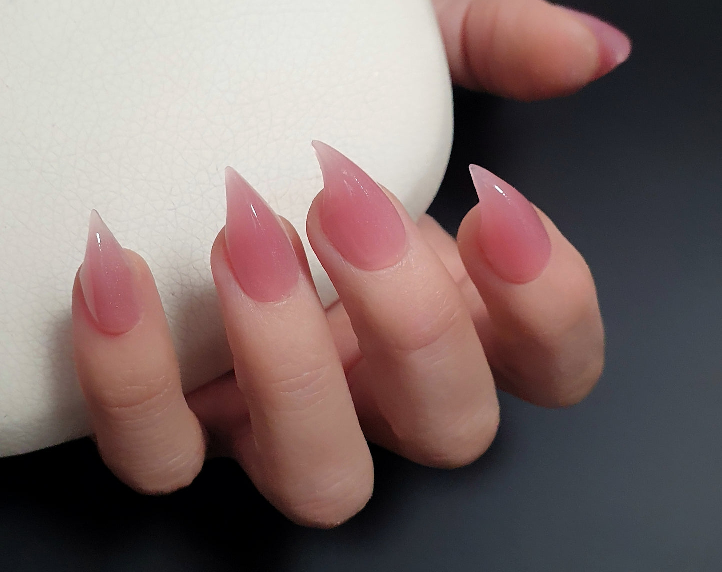 Pink Short Claw Press on Nails
