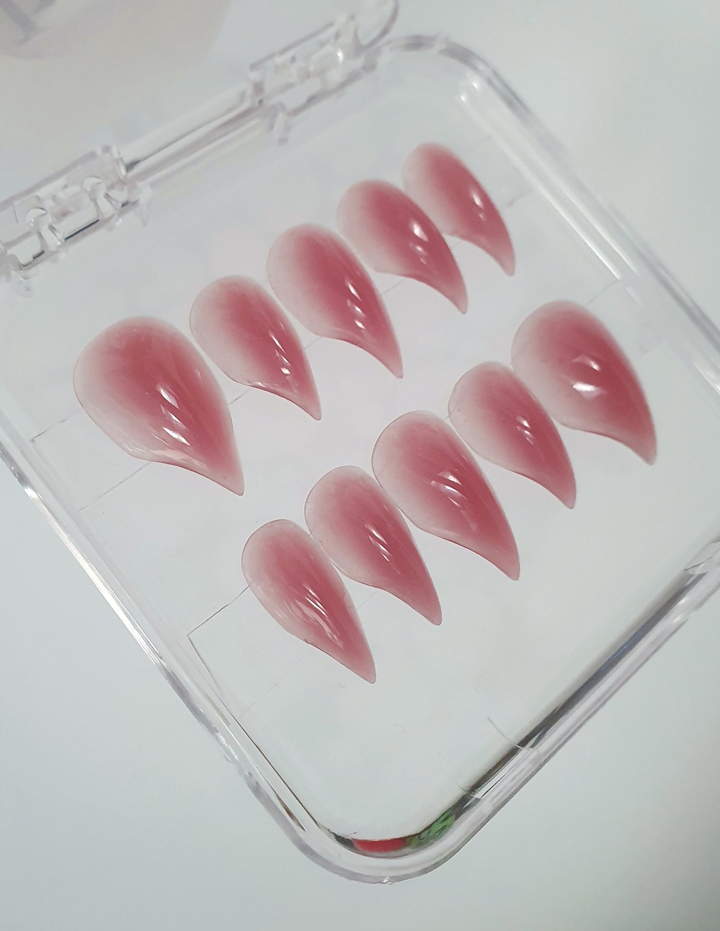 Pink Short Claw Press on Nails