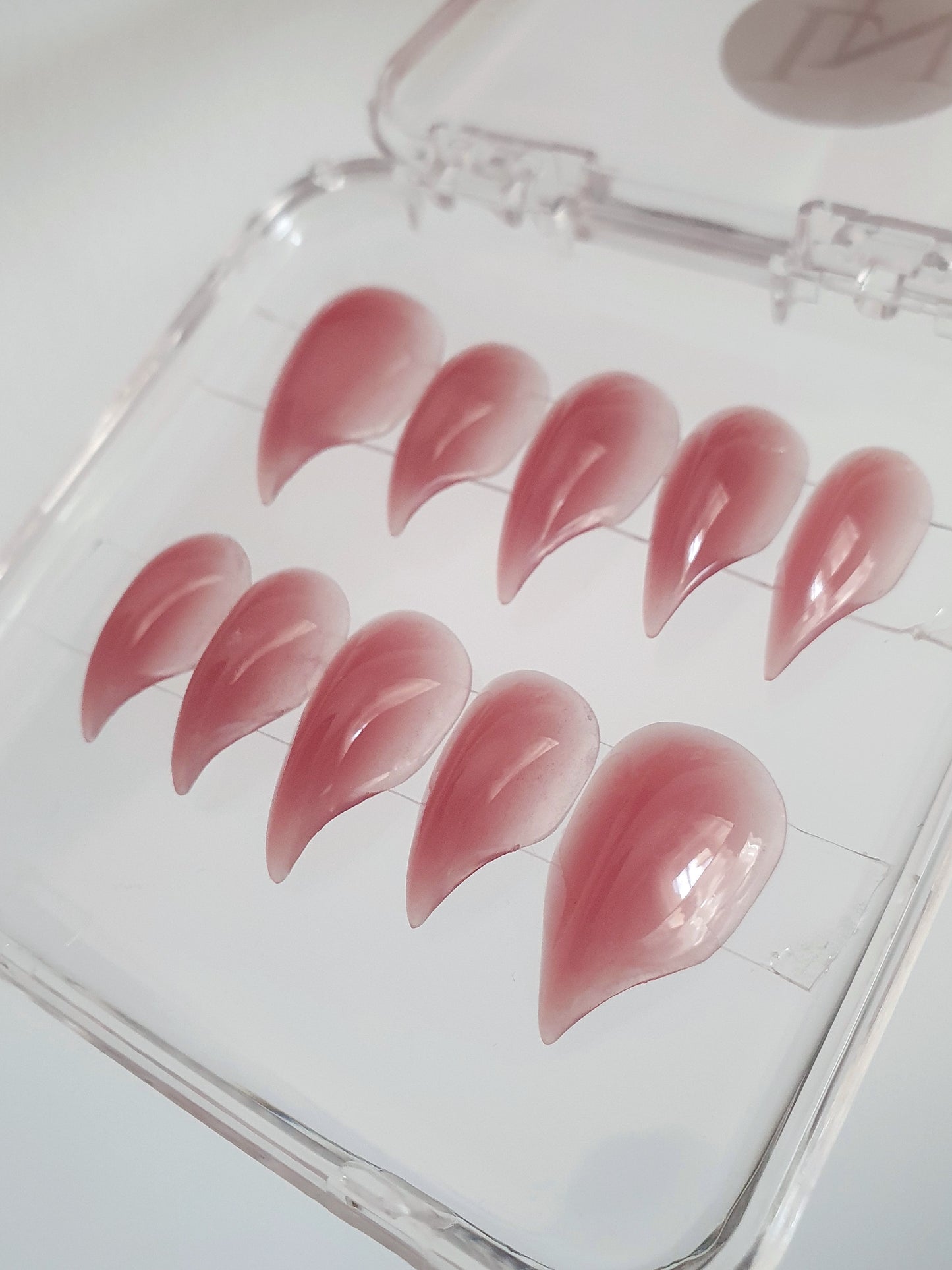 Pink Short Claw Press on Nails