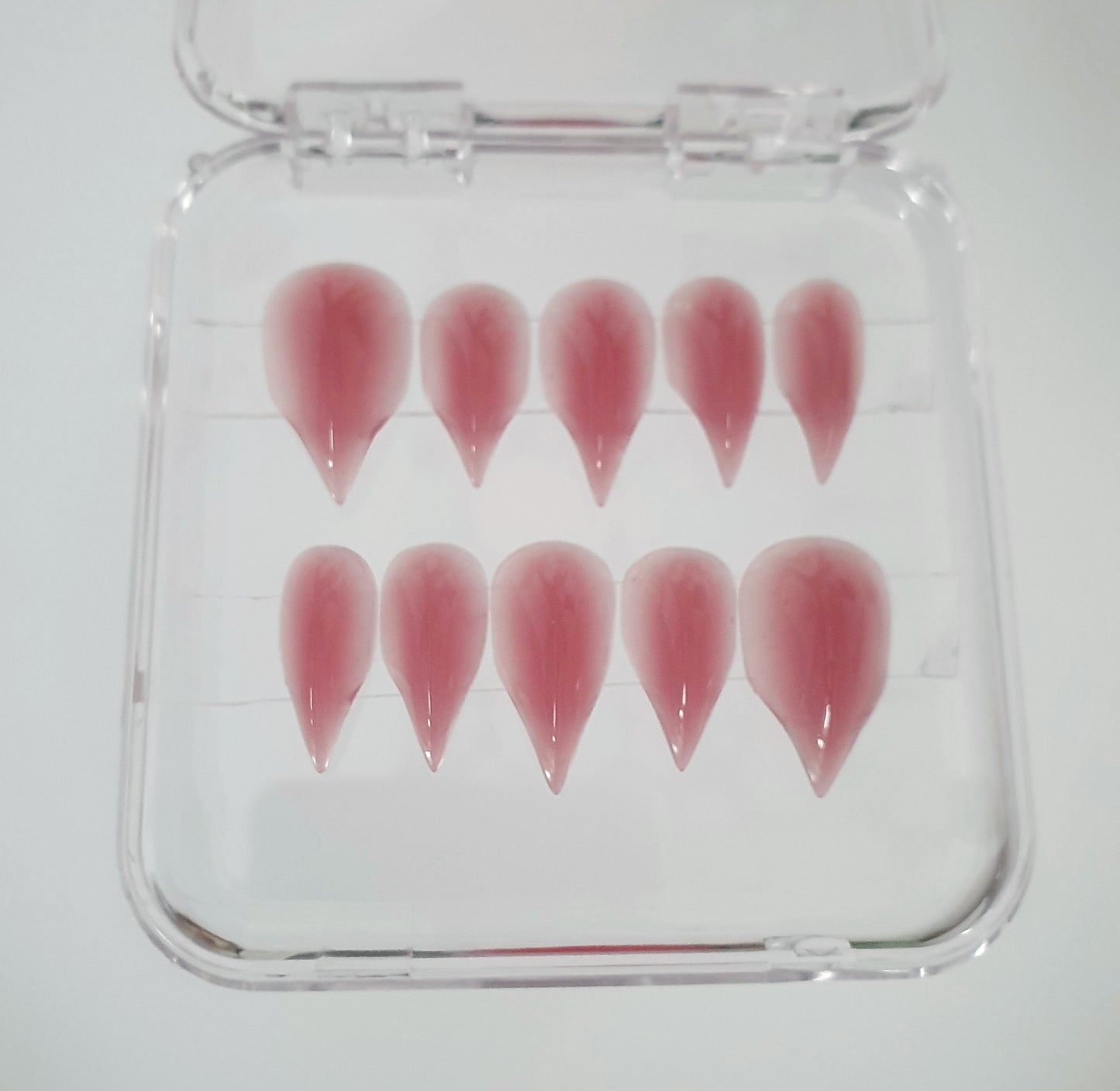 Pink Short Claw Press on Nails