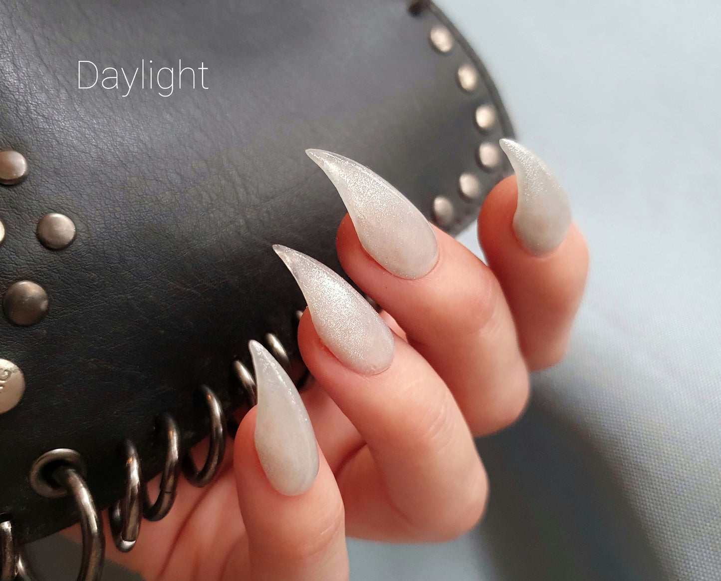 Sparkling Cat Claw Press On Nails, Handmade False Nails