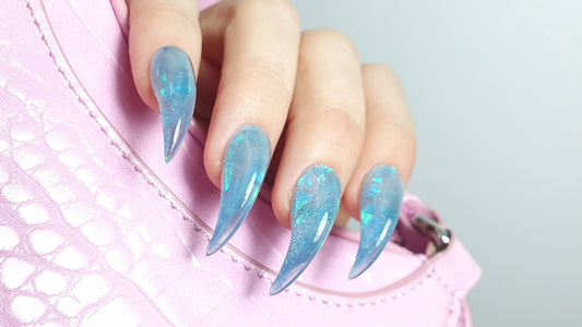 Sparkling Cat Claw Press On Nails, Handmade