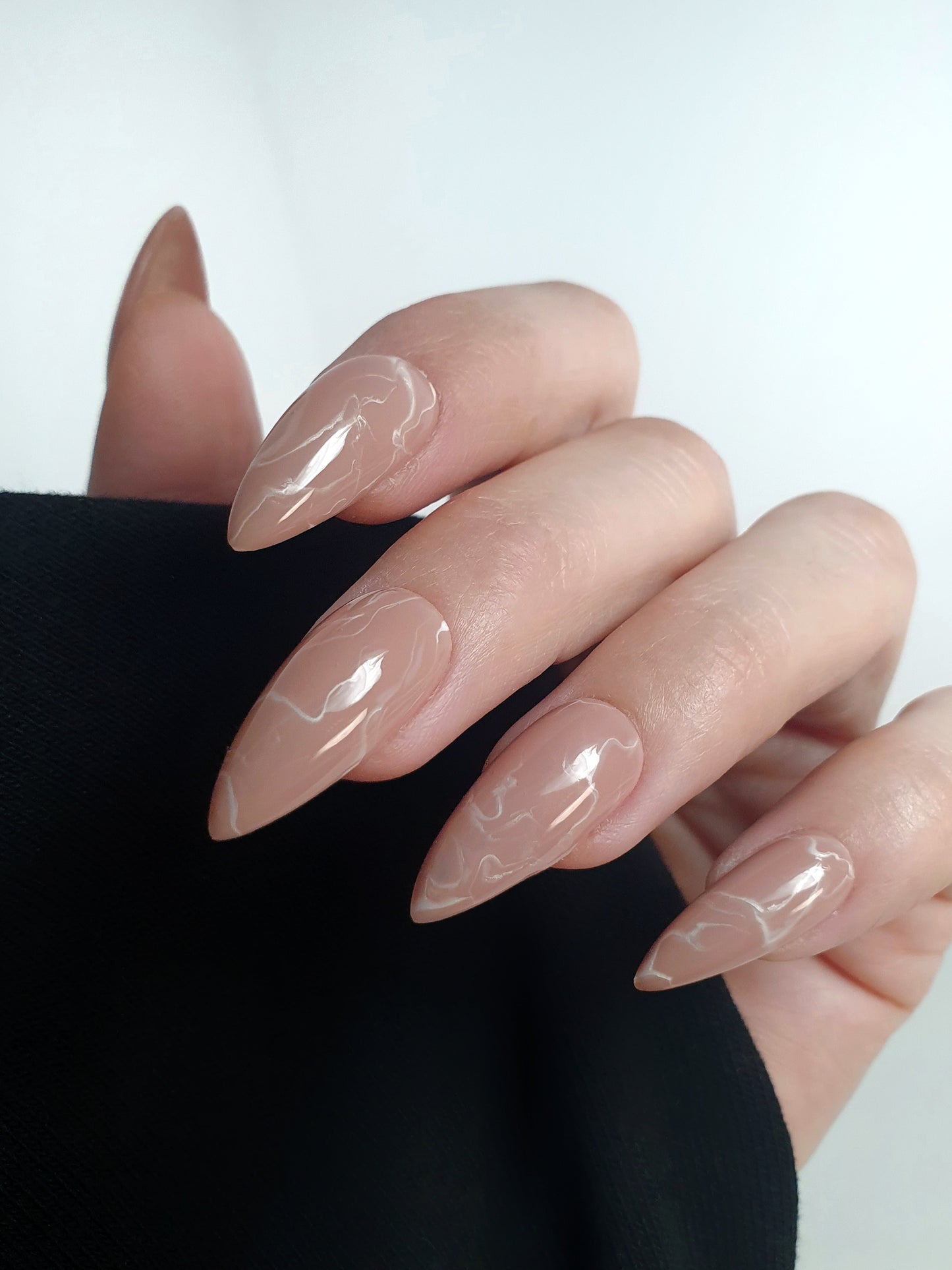 Light Brown Medium Stiletto Press on Nails